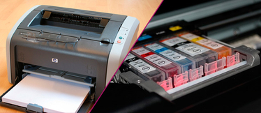 Laserdrucker oder Tintenstrahldrucker? 