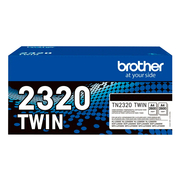 Brother TN2320 Doppelpack Schwarz von 2 Toner Original