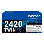 Brother TN2420 Doppelpack Schwarz von 2 Toner Original