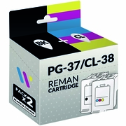 Kompatiblen Canon PG-37/CL-38 Schwarz/Farben Druckerpatronen-Packung