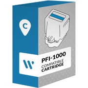 Kompatible Canon PFI-1000 Cyanfarben Patrone