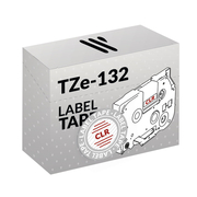 Brother TZe-132 Rot/Klar Markierungsband Kompatible