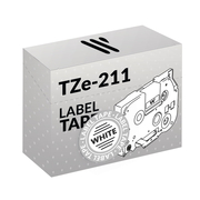 Brother TZe-211 Schwarz/Weiß Markierungsband Kompatible