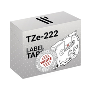 Brother TZe-222 Rot/Weiß Markierungsband Kompatible