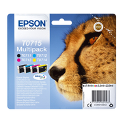 Epson T0715 Mehrfarbig Mehrfachpackung mit 4 Stück Tintenpatronen Original