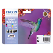 Epson T0807  Multipack mit 6 Tintenpatronen Original