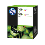 HP 301XL Farbe Packung Farbe von 2 Tintenpatronen Original