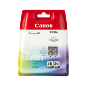 Canon CLI-36 Farbe Doppelpack Farbe von 2 Tintenpatronen Original