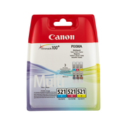 Canon CLI-521  3er-Packung Tintenpatronen Original