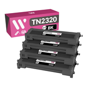 Brother TN2320 Packung Schwarz von 4 Toner Kompatibel