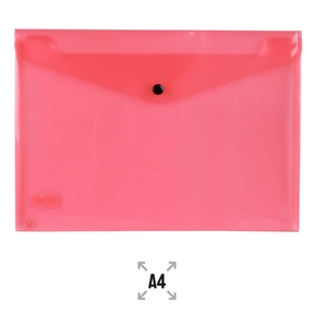 Liderpapel A4 Umschlagmappe mit Schließe (Rot)