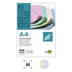 Liderpapel Farbpapier 80 g 4 Farben (100 Stk.)