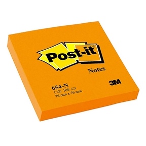 Post-it Notas selbstklebend 76 x 76 mm (100 Blatt) (Orange)