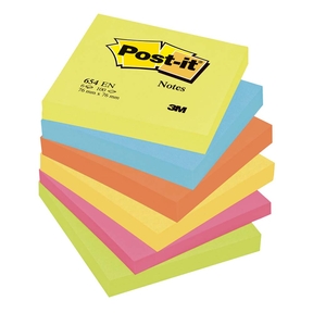 Post-it Notes Haftnotizen 76 x 76 mm Pack 6 (Sortiment)