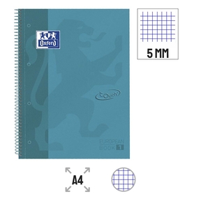 Oxford Notizbuch A4 Soft Touch Softcover 5x5 mm (Denim)