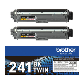 Brother TN241 Schwarz Twin Pack Schwarz Original