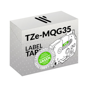 Kompatible Brother TZe-MQG35 Weiß/Grün