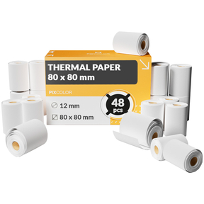 PixColor Thermopapier 80x80 mm (Schachtel 48 Stk.)