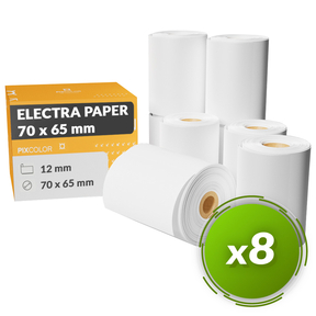 PixColor rollen Electra-Papier 70x65 mm (Packung 8 Stk.)