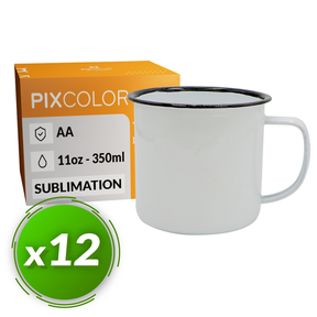 PixColor Retro Sublimation Becher (Pack 12 Stk.) - Qualität AA