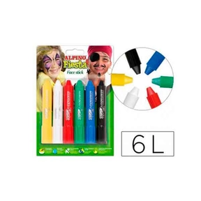 Alpino Gesicht‑ und Körperfarben 6 Stück