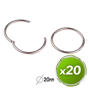 Liderpapel vernickelte Scharnier‑Ringe im Karton