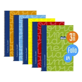 Lamela Notizbuch Hardcover / Folio (5 Stk. Sortiert)