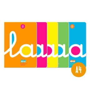 Lamela Notizbuch Polypropylen / 50 Blatt / A4 (5 Stk. Sortiert)