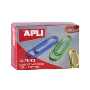 Apli‑Clips bunt (Box 100 Stk.) 32 mm