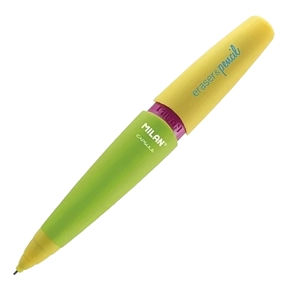 Druckbleistift MILAN Eraser & Pencil Capsule Mix 0,7 mm 2B Grün/Gelb