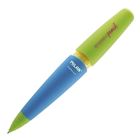 Druckbleistift MILAN Eraser & Pencil Capsule Mix 0,7 mm 2B Blau/Grün