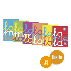 Lamela Notizbuch A5 aus Polypropylen 6 Stück sortiert Neon