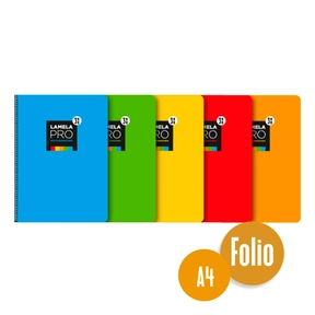 Lamela Pro Notizbuch A4 mit Hardcover 5 Stück sortiert