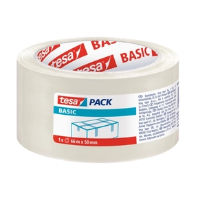 Packband Tesa Basic 50 mm x 66 m Transparent