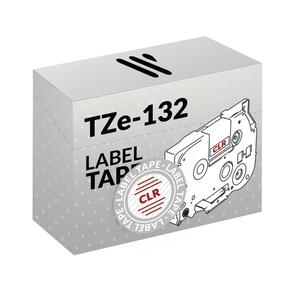 Kompatibel Brother TZe-132 Rot/Klar