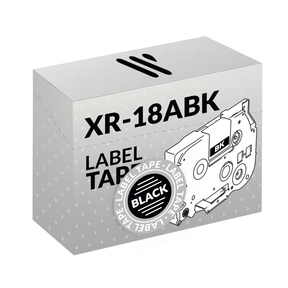 Kompatibel Casio XR-18ABK Weiß/Schwarz