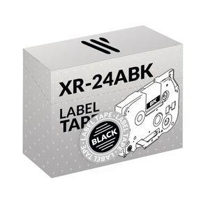 Kompatibel Casio XR-24ABK Weiß/Schwarz
