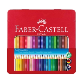 Faber-Castell Grip Buntstifte (Metallbox 24 stk.)