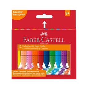 Faber-Castell Jumbo Erasable Buntstifte (Schachtel 12 stk.)