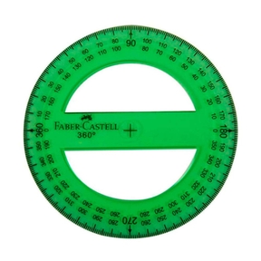 Faber-Castell Winkelmesser Kreis 13 cm graduiert