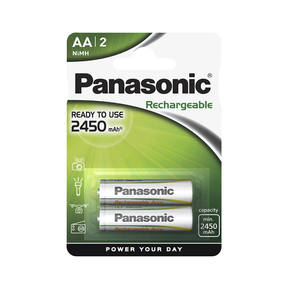 Panasonic AA 2.450 mAh Wiederaufladbare  (2 Und.)