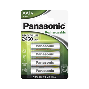 Panasonic AA 2.450 mAh Wiederaufladbare  (4 Und.)