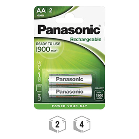 Panasonic AA 1.900 mAh Wiederaufladbare 
