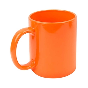 Farbiger Becher aus Keramik 330 ml (Orange)