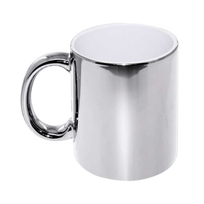 Metallischer Becher 330 ml (Silber)