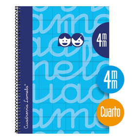Lamela Notizbuch Hardcover Quarter 4 mm (Blau)