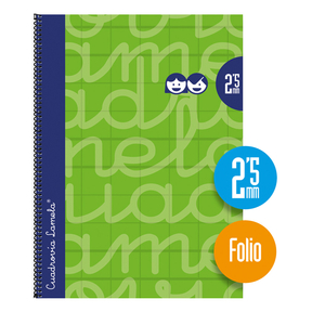 Lamela Cuaderno Tapa Dura Folio 2,5 mm (Grün)