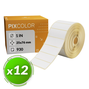 PixColor Desk Labels 25x76 Thermo-Etiketten (Pack 12)