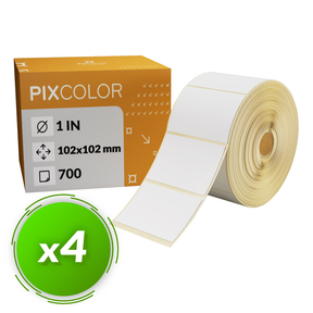 PixColor Desk Labels 102x102 Thermo-Etiketten (Pack 4)