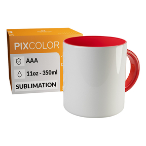 PixColor Rot Sublimation Tasse - Premium Qualität AAA
